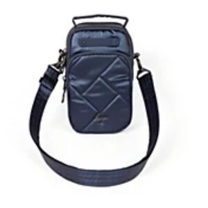 Lug Small North/South Crossbody Skeeter Mini SE, Metallic Indigo